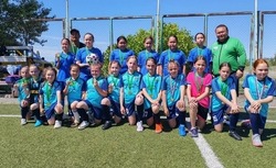 На спортивном поле села Енотаевка прошла товарищеская встреча по футболу