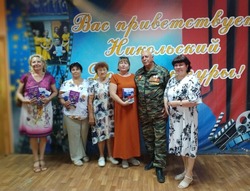 Седьмая остановка енотаевского библиотура сделана в селе Никольское