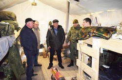Глава Енотаевского района посетил военный полигон в Волгоградской области