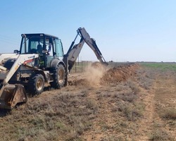 В селе Пришиб Енотаевского района ремонтируют водопровод